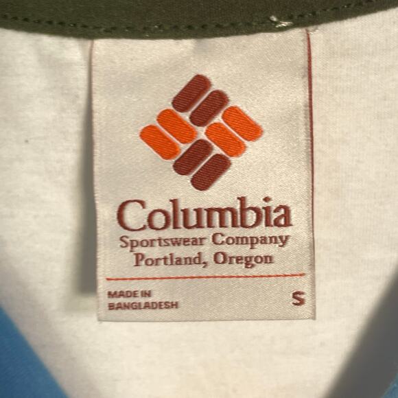 Columbia Women's Deschutes Valley™ Cropped T-Shirt white/blue/peach Small - Picture 6 of 6